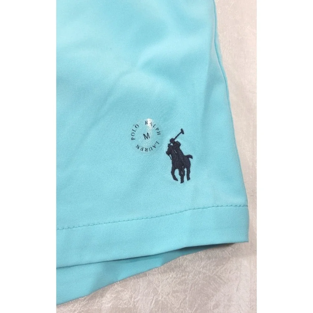 Polo Ralph Lauren Men's Traveler Classic Swim Trunks - Hammond Blue Aqua - M